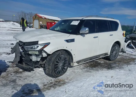 2022 Infiniti Qx80 Sensory Awd from USA, damaged, VIN JN8AZ2BE0N9291461